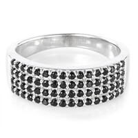 Anello in argento con Spinello Nero