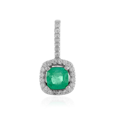 Ciondolo in argento con Smeraldo Colombiano