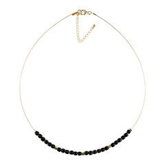 Collana in acciaio inossidabile con Tormalina Nera