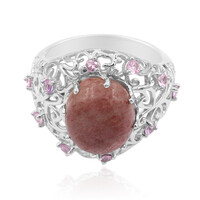Anello in argento con Thulite
