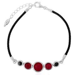 Bracciale in argento con Ambra Rossa Colombiana