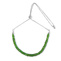Bracciale in argento con Diopside Russo