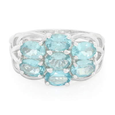 Anello in argento con Apatite Blu