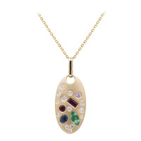 Collana in oro con Smeraldo Zambia AAA (Adela Gold)