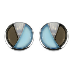 Orecchini in argento con Agata Blu