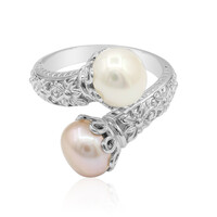 Anello in argento con Perla di Acqua Dolce (TPC)