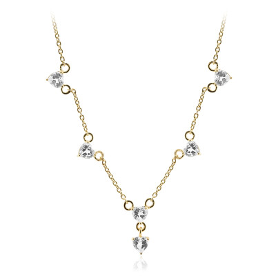Collana in argento con Topazio Bianco