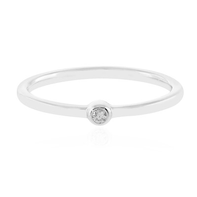 Anello in argento con Diamante I2 (H)
