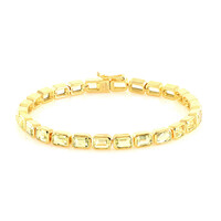 Bracciale in ottone con Quarzo Limone (Juwelo Style)