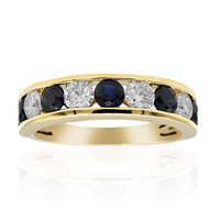 Anello in oro con Zaffiro Ceylon Blu (CIRARI)