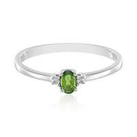 Anello in argento con Diopside Russo
