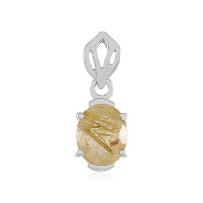 Ciondolo in argento con Quarzo Rutilato
