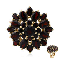 Anello in argento con Granato