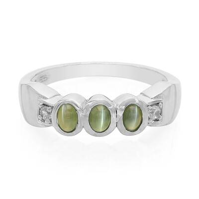 Anello in argento con Alessandrite Occhio di Gatto