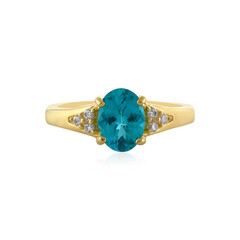 Anello in argento con Apatite Blu