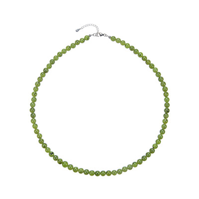 Collana in argento con Serpentino