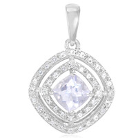 Ciondolo in argento con Quarzo Lavanda