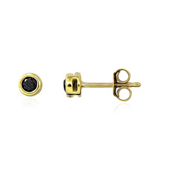 Orecchini in oro con Diamante Nero