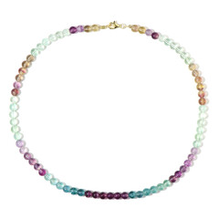 Collana in argento con Fluorite
