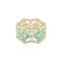 Anello in oro con Smeraldo Russo (de Melo)