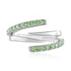 Anello in argento con Tsavorite della Tanzania (de Melo)