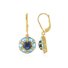 Orecchini in argento con Zaffiro Stellato Blu
