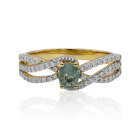 Anello in oro con Grandidierite (AMAYANI)