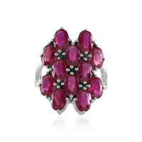 Anello in argento con Rubino del Madagascar
