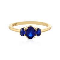 Anello in argento con Spinello Blu Royal