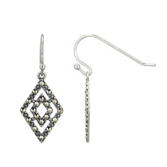 Orecchini in argento con Marcassite