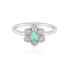 Anello in argento con Smeraldo Russo