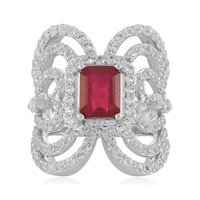 Anello in argento con Rubino del Madagascar