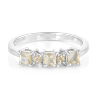 Anello in argento con Pietra del Sole Lunare