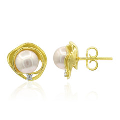 Orecchini in argento con Perla Akoya (TPC)