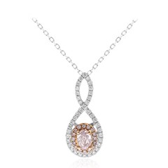 Collana in oro con Diamante Rosa I1 (CIRARI)