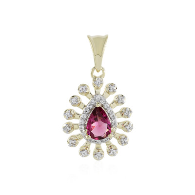 Ciondolo in oro con Tormalina Rosa (Adela Gold)