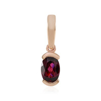 Ciondolo in oro con Rodolite Lampone