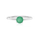 Anello in platino con Smeraldo Brasiliano