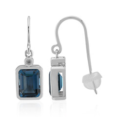 Orecchini in argento con Topazio Blu Londra (Pallanova)
