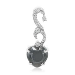 Ciondolo in argento con Ematite Nera
