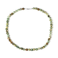 Collana in argento con Riolite della Foresta Pluviale
