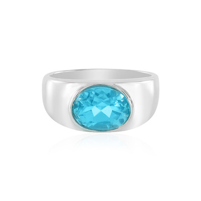 Anello in argento con Topazio Paraiba