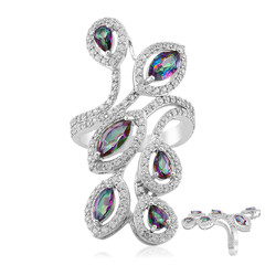 Anello in argento con Quarzo Mistico