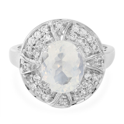 Anello in argento con Quarzo Blue Moon