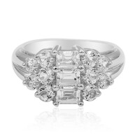 Anello in argento con Topazio Bianco
