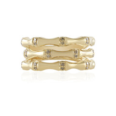 Anello in oro con Diamante Champagne I2 (de Melo)