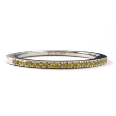 Anello in argento con Diamante Giallo