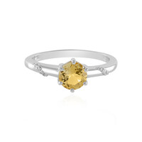 Anello in argento con Citrino