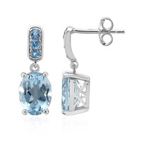 Orecchini in argento con Topazio Blu Cielo