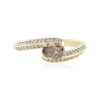 Anello in oro con Diamante Champagne SI2 (de Melo)